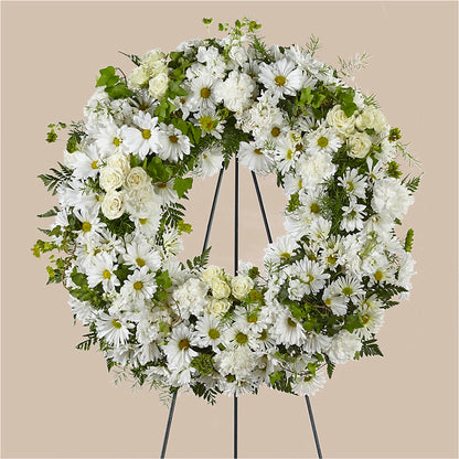 Faithful Wishes Wreath –  Flowers The Bouquet Of Roses, Tampa FL