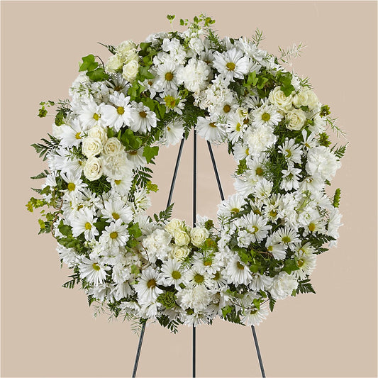 Faithful Wishes Wreath –  Flowers The Bouquet Of Roses, Tampa FL