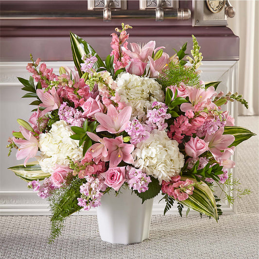Simply Serene Floor Basket –  Flowers The Bouquet Of Roses, Tampa FL