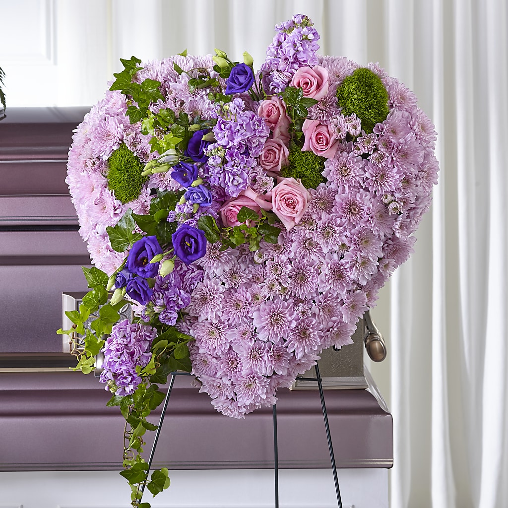 Treasured Love Standing Heart –  Flowers The Bouquet Of Roses, Tampa FL
