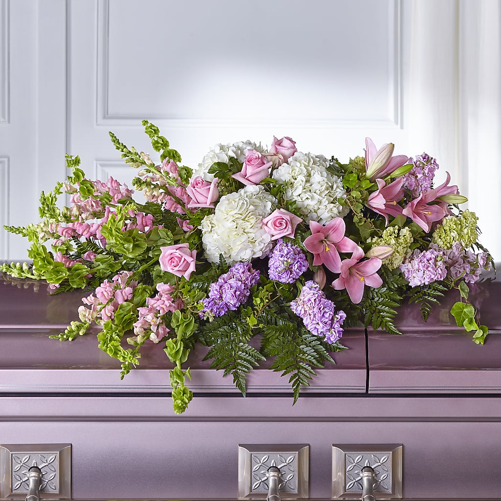 Life's Gratitude Casket Spray –  Flowers The Bouquet Of Roses, Tampa FL