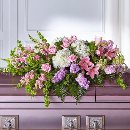 Life's Gratitude Casket Spray –  Flowers The Bouquet Of Roses, Tampa FL