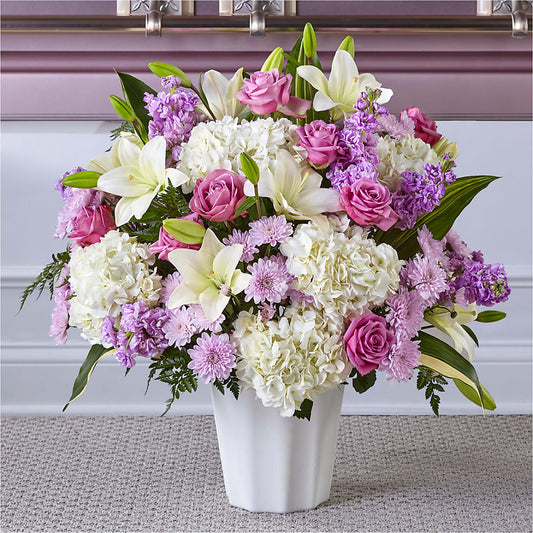 Heaven Sent Floor Basket –  Flowers The Bouquet Of Roses, Tampa FL