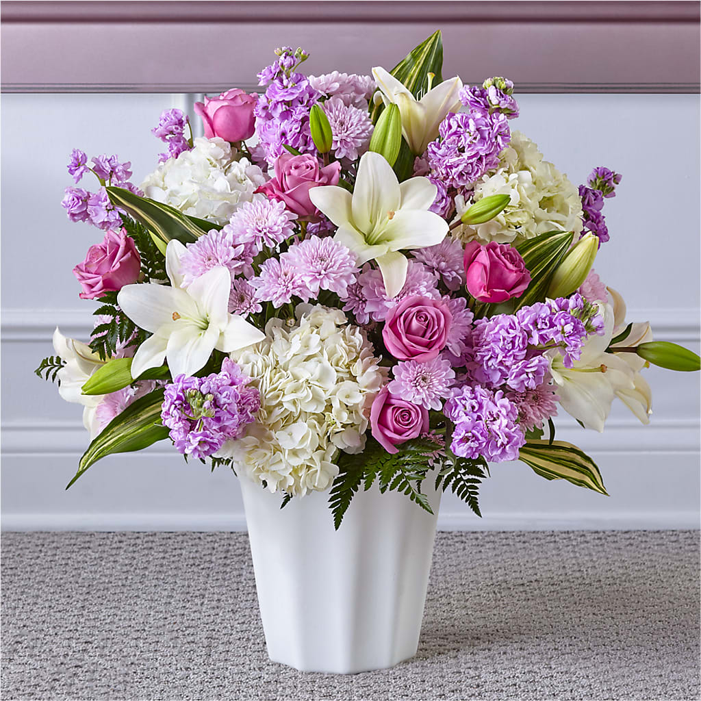Heaven Sent Floor Basket –  Flowers The Bouquet Of Roses, Tampa FL