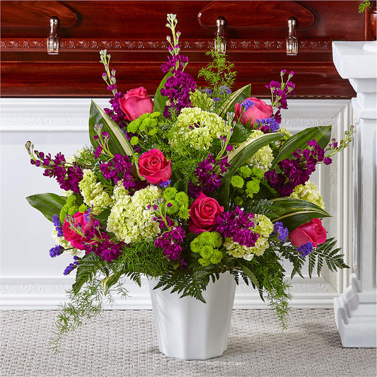 Beautiful Horizons Floor Basket –  Flowers The Bouquet Of Roses, Tampa FL
