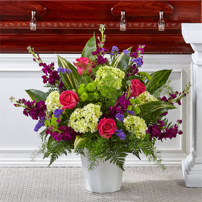 Beautiful Horizons Floor Basket –  Flowers The Bouquet Of Roses, Tampa FL