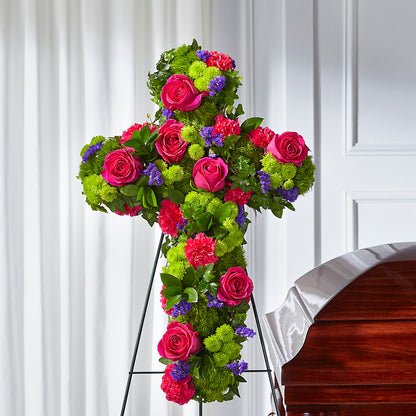 Tribute Rose Floral Cross –  Flowers The Bouquet Of Roses, Tampa FL