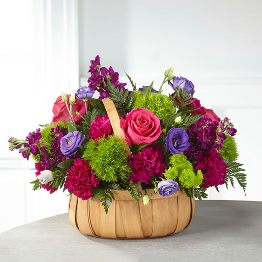 Serene Sanctuary Basket –  Flowers The Bouquet Of Roses, Tampa FL