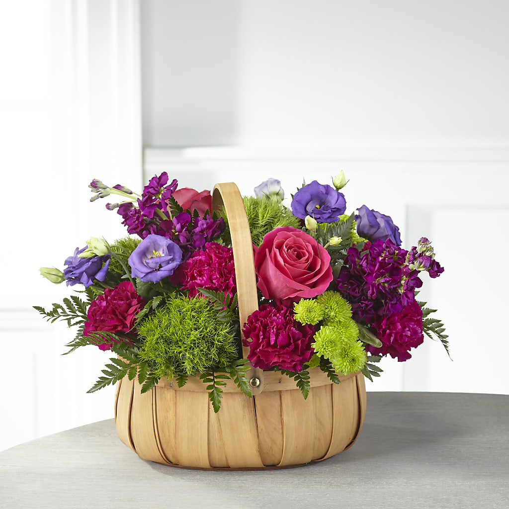 Serene Sanctuary Basket –  Flowers The Bouquet Of Roses, Tampa FL
