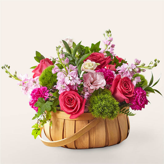 Radiance in Bloom Basket –  Flowers The Bouquet Of Roses, Tampa FL