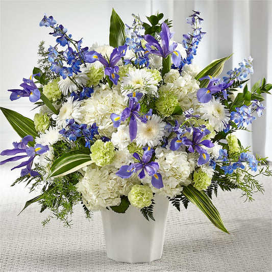 Soft Serenity Floor Basket –  Flowers The Bouquet Of Roses, Tampa FL