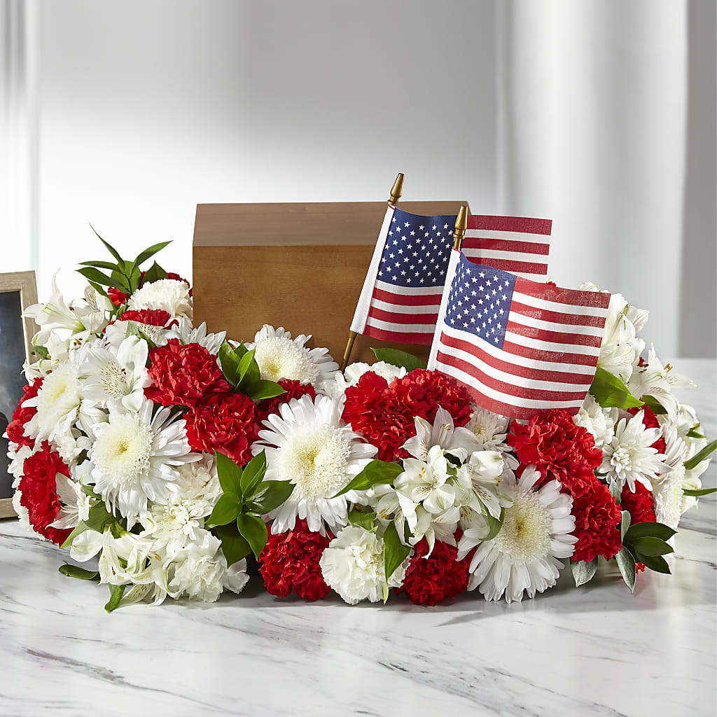 Spirit of Patriotism Cremation Adornment –  Flowers The Bouquet Of Roses, Tampa FL