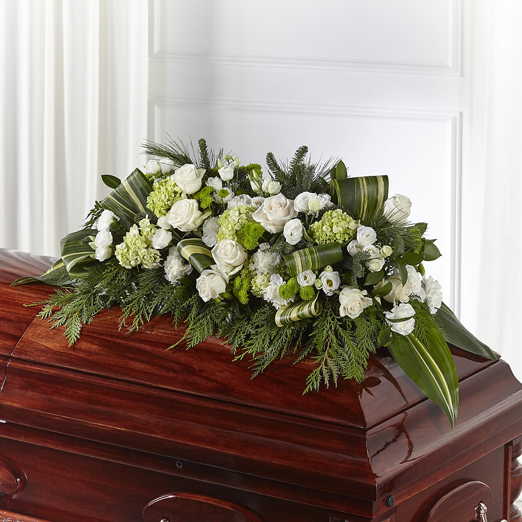 Hopeful Gesture Casket Spray –  Flowers The Bouquet Of Roses, Tampa FL