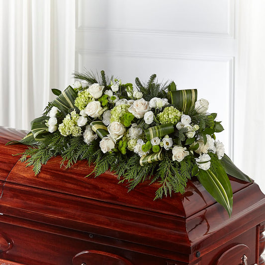 Hopeful Gesture Casket Spray –  Flowers The Bouquet Of Roses, Tampa FL