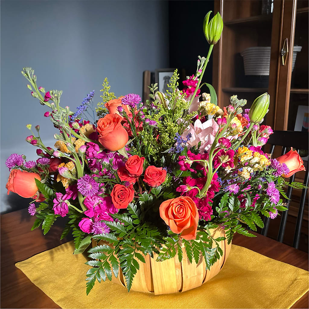 Garden of Life Basket –  Flowers The Bouquet Of Roses, Tampa FL