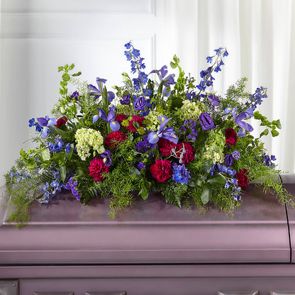Always Treasured Casket Spray –  Flowers The Bouquet Of Roses, Tampa FL