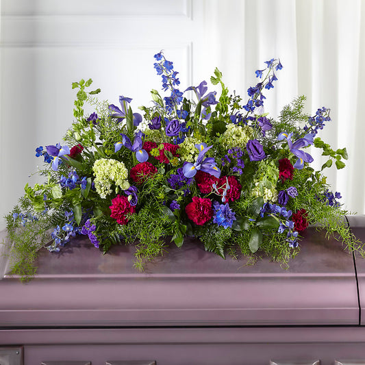 Always Treasured Casket Spray –  Flowers The Bouquet Of Roses, Tampa FL