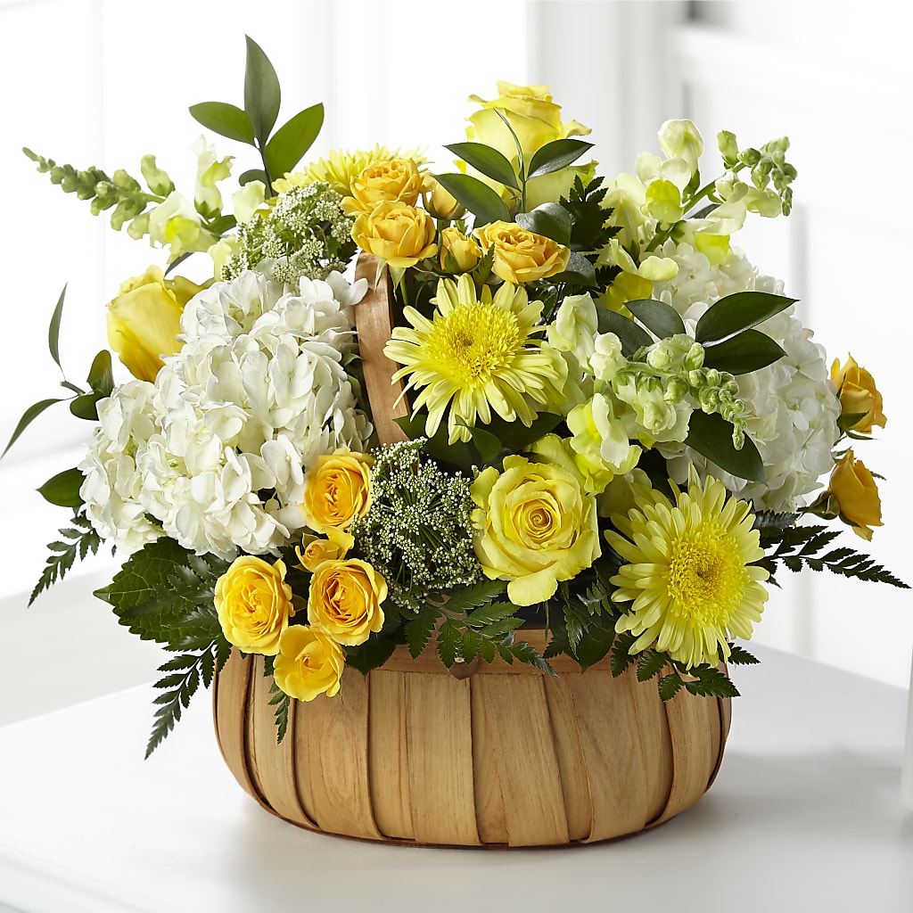Rustic Remembrance Basket –  Flowers The Bouquet Of Roses, Tampa FL