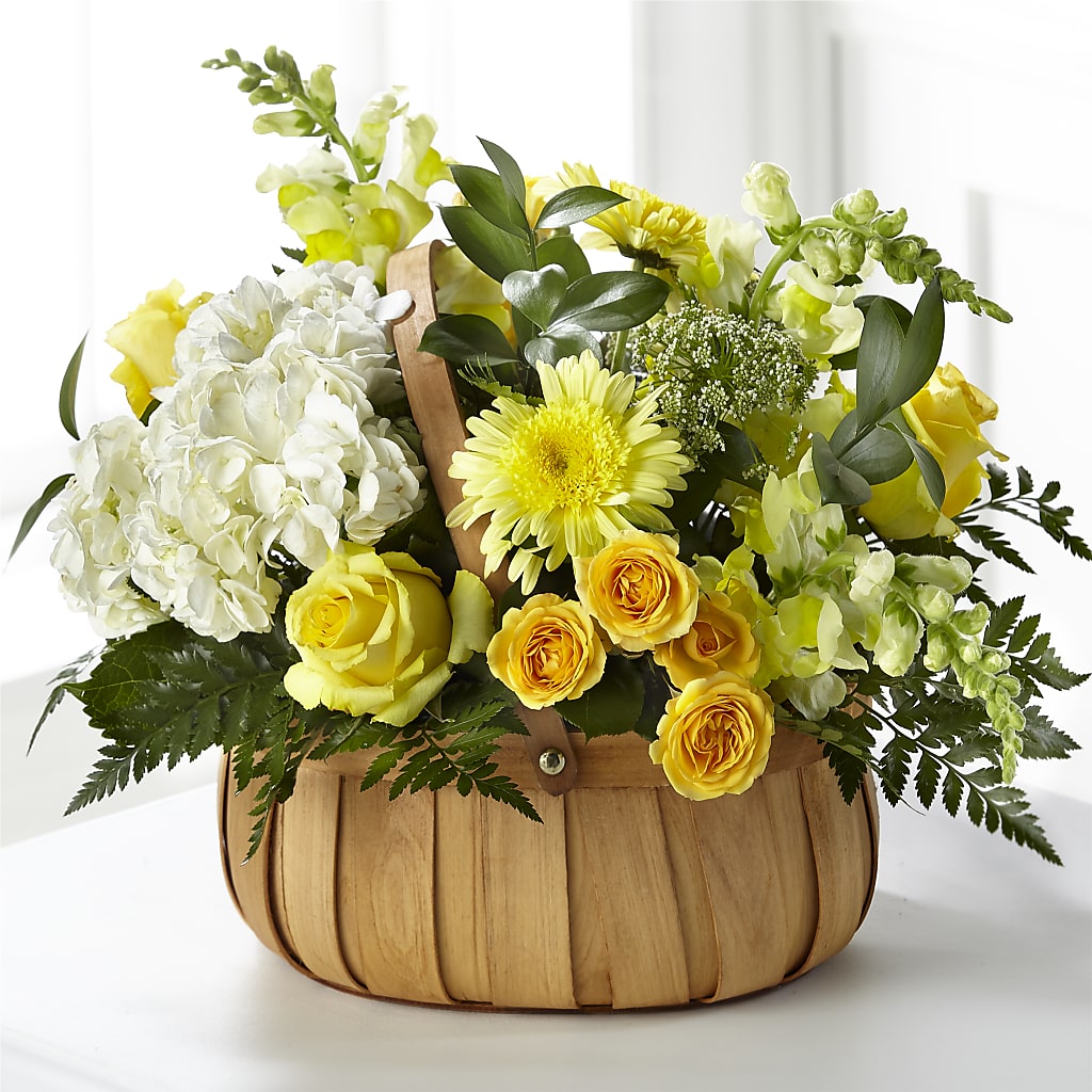 Rustic Remembrance Basket –  Flowers The Bouquet Of Roses, Tampa FL