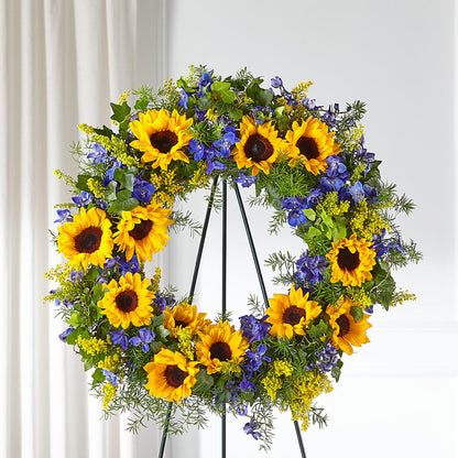 Bright Rays Wreath –  Flowers The Bouquet Of Roses, Tampa FL