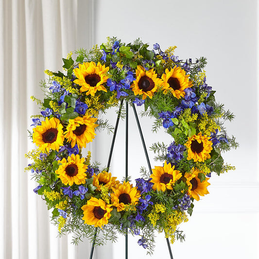 Bright Rays Wreath –  Flowers The Bouquet Of Roses, Tampa FL