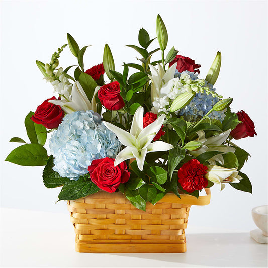Greater Glory Basket –  Flowers The Bouquet Of Roses, Tampa FL