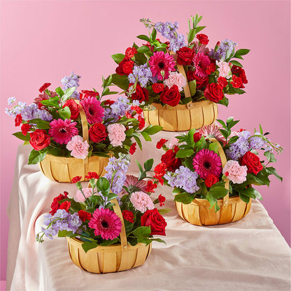 Pink Picnic Basket –  Flowers The Bouquet Of Roses, Tampa FL