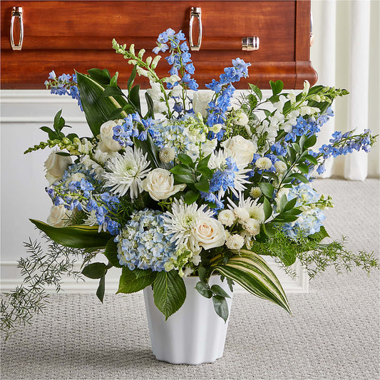 Everlasting Memories Floor Basket –  Flowers The Bouquet Of Roses, Tampa FL