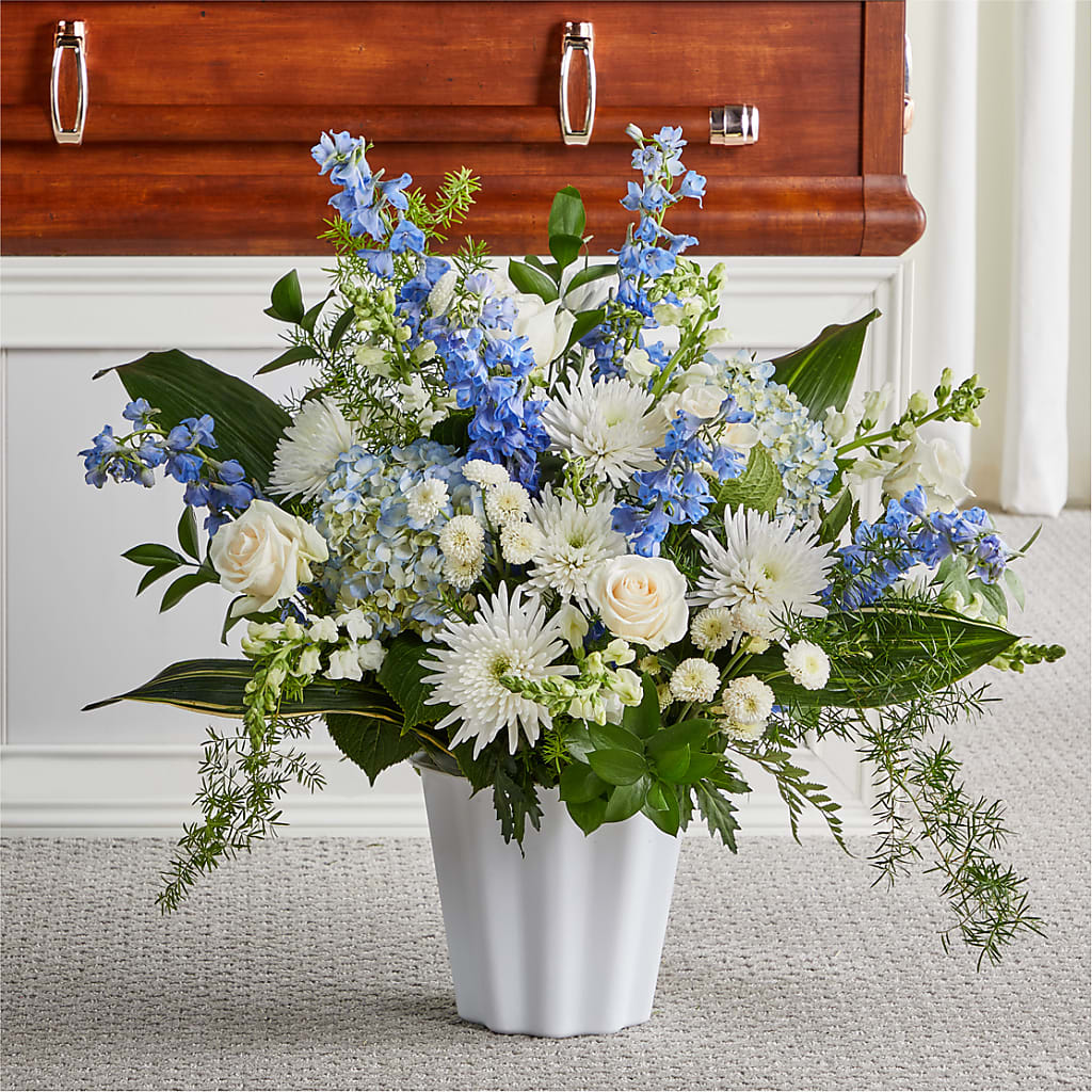 Everlasting Memories Floor Basket –  Flowers The Bouquet Of Roses, Tampa FL