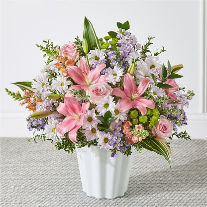 Abundant Compassion Floor Basket –  Flowers The Bouquet Of Roses, Tampa FL