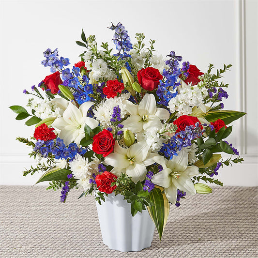 Consoled Floor Basket –  Flowers The Bouquet Of Roses, Tampa FL