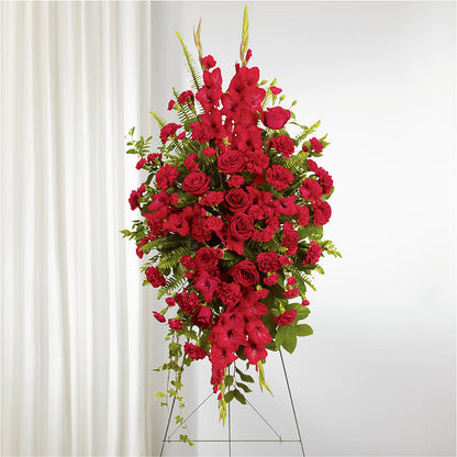 From the Heart Standing Spray –  Flowers The Bouquet Of Roses, Tampa FL