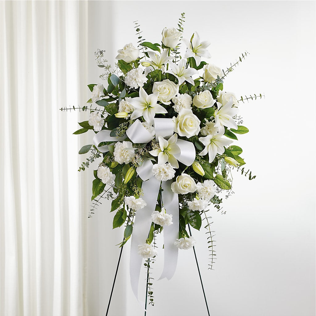 With Care Standing Spray –  Flowers The Bouquet Of Roses, Tampa FL