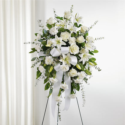With Care Standing Spray –  Flowers The Bouquet Of Roses, Tampa FL