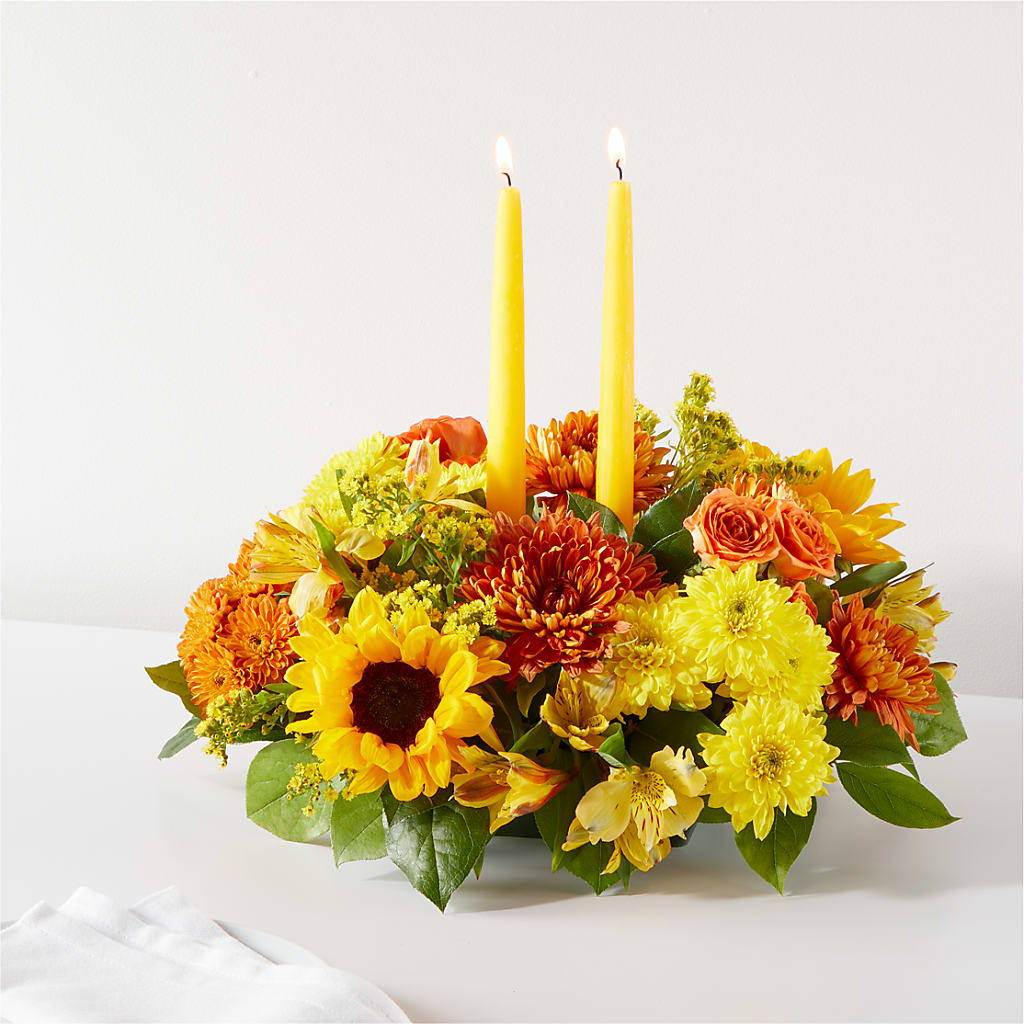 Autumn Harmony Centerpiece –  Flowers The Bouquet Of Roses, Tampa FL