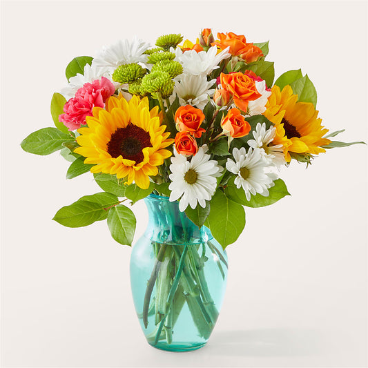 Sun-drenched Blooms Bouquet –  Flowers The Bouquet Of Roses, Tampa FL