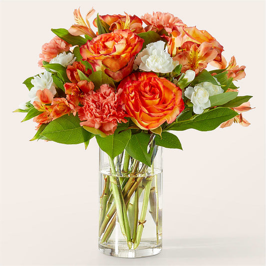 Apricot Glow Bouquet –  Flowers The Bouquet Of Roses, Tampa FL