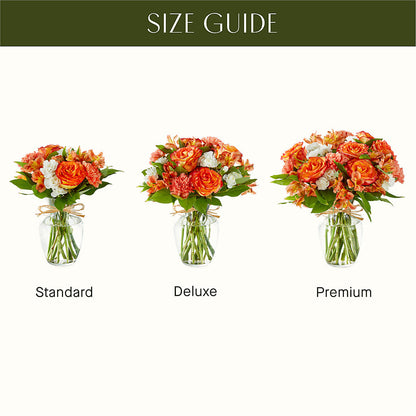 Apricot Glow Bouquet –  Flowers The Bouquet Of Roses, Tampa FL