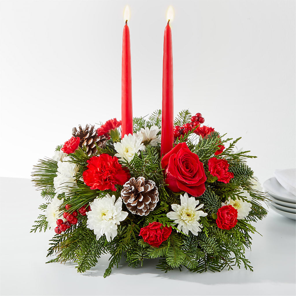 Holiday Soiree Centerpiece –  Flowers The Bouquet Of Roses, Tampa FL