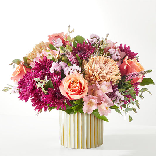 Berry Cobbler Bouquet with Ivory Vase –  Flowers The Bouquet Of Roses, Tampa FL