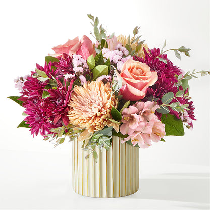 Berry Cobbler Bouquet with Ivory Vase –  Flowers The Bouquet Of Roses, Tampa FL