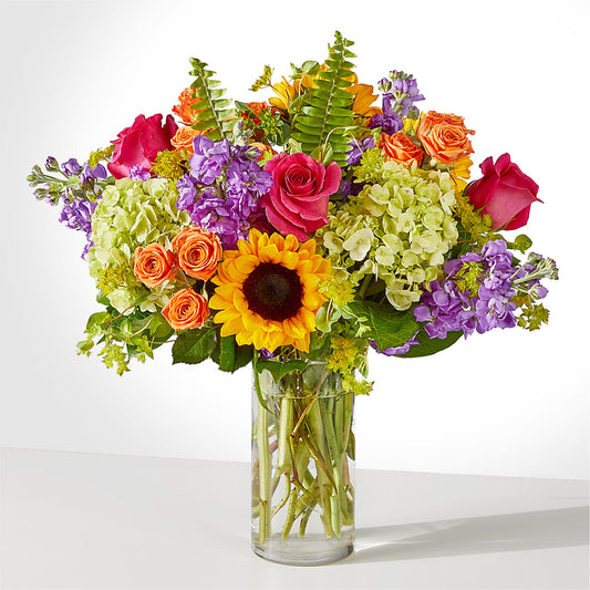 Vibrant Greetings Bouquet –  Flowers The Bouquet Of Roses, Tampa FL