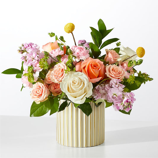 French Market Bouquet with Ivory Vase –  Flowers The Bouquet Of Roses, Tampa FL