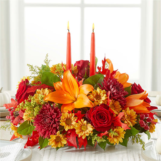 Autumn's Embrace Centerpiece –  Flowers The Bouquet Of Roses, Tampa FL