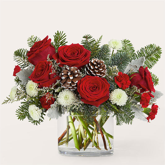 Yule Cheer Bouquet –  Flowers The Bouquet Of Roses, Tampa FL