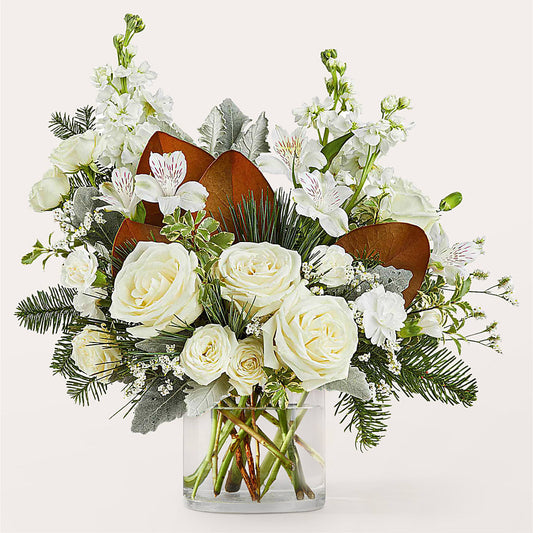 Fresh Snowfall Bouquet –  Flowers The Bouquet Of Roses, Tampa FL