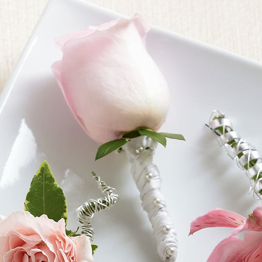 Pink Rose Boutonniere –  Flowers The Bouquet Of Roses, Tampa FL