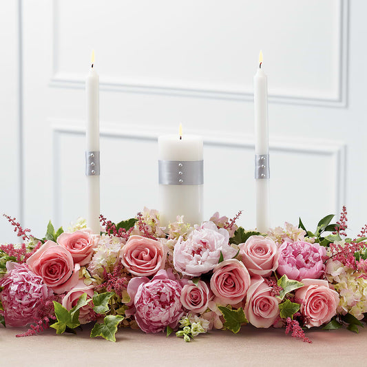 Worldwide Romance Unity Candle Arrangement –  Flowers The Bouquet Of Roses, Tampa FL
