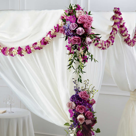 Color & Light Chuppah Decor –  Flowers The Bouquet Of Roses, Tampa FL
