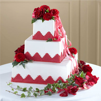 Forever Happiness Cake Decor –  Flowers The Bouquet Of Roses, Tampa FL